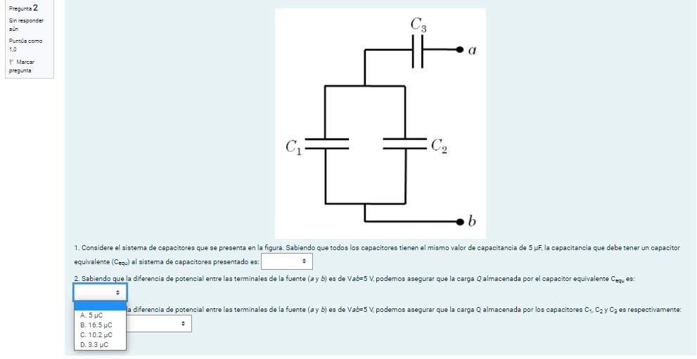 SOLUCIÓN Considere El Sistema De Capacitores Que Se Presenta En La ...